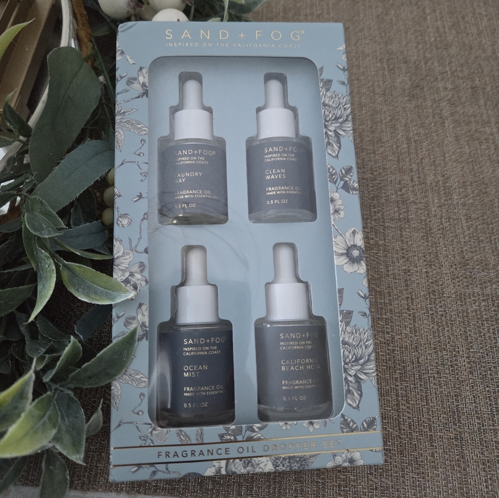 SAND + FOG Fragrance Oil Dropper Set - Blue and Gray